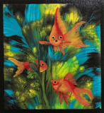 Tuval Üzeri Yağlıboya + Akrilik, 20x18cm, 2018
