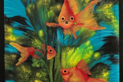 Tuval Üzeri Yağlıboya + Akrilik, 20x18cm, 2018