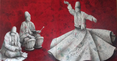 Tuval Üzerine Yağlı Boya + Akrilik, 120x220cm, 2013