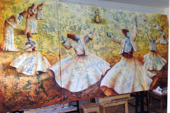 Tuval Üzerine Yağlı Boya + Akrilik, 220x360cm, 2013