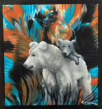 Tuval Üzeri Yağlıboya + Akrilik, 20x18cm, 2018