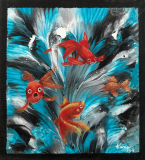 Tuval Üzeri Yağlıboya + Akrilik, 20x18cm, 2018