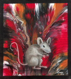 Tuval Üzeri Yağlıboya + Akrilik, 20x18cm, 2018